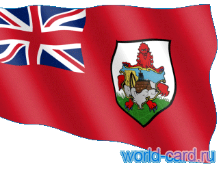 Флаг Бермудских островов анимационный gif