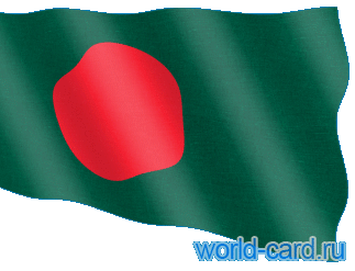 Флаг Бангладеша анимационный gif