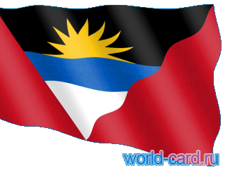 Флаг Антигуа-и-Барбуда анимационный gif