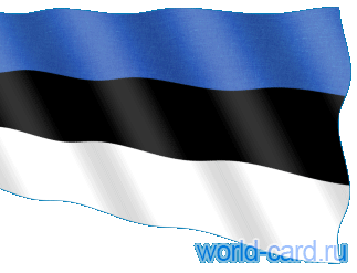 Флаг Эстония анимационный gif