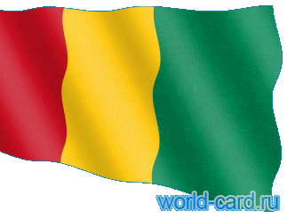Флаг Гвинеи анимационный gif