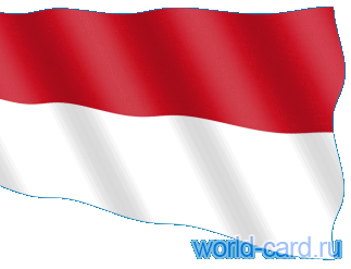 Флаг Индонезии анимационный gif