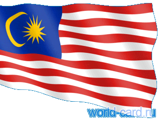 Флаг Малайзии анимационный gif