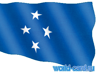 Флаг Микронезии анимационный gif