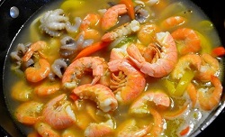 Cazuela de mariscos - суп из морепродуктов