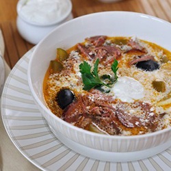 Эстонский суп из малосольной свинины с квашеной капустой и крупой Капсад мульги