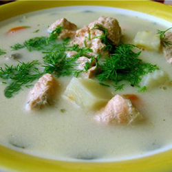 Суп из салаки с картофелем