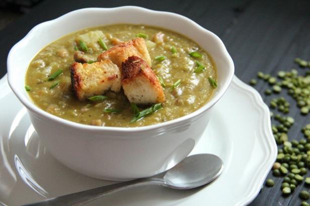Суп-пюре овощной с ветчиной