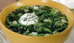  холодный суп с зеленым луком