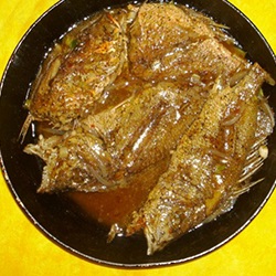 Тушеная рыба по-ямайски